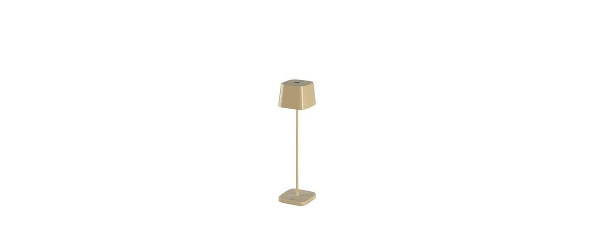 Konstsmide Mini USB-Tischleuchte Capri glanz cremweiss lackiert ALU