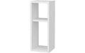Woody Fahshion Nachttisch Sault weiss, 32x2x22x59.6 cm