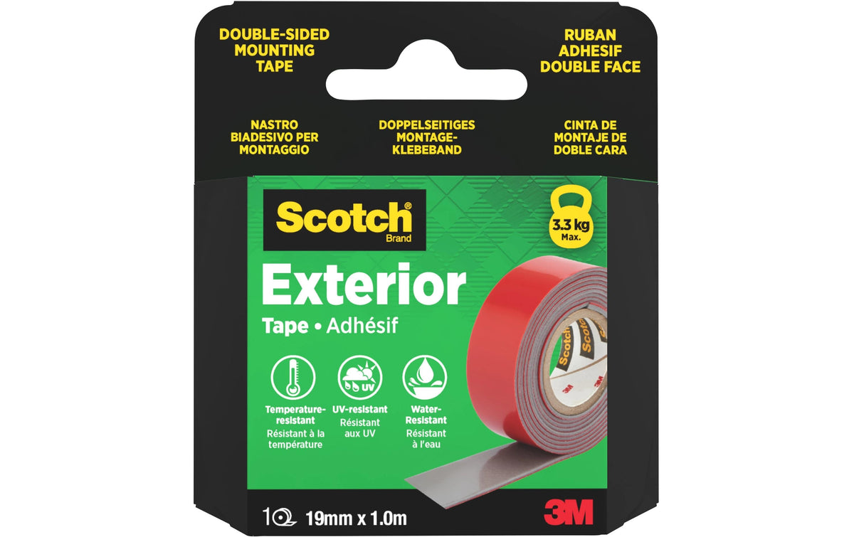 Scotch Doppelseitiges  Aussenmontageband 19 mm x 1 m, 1 Rolle