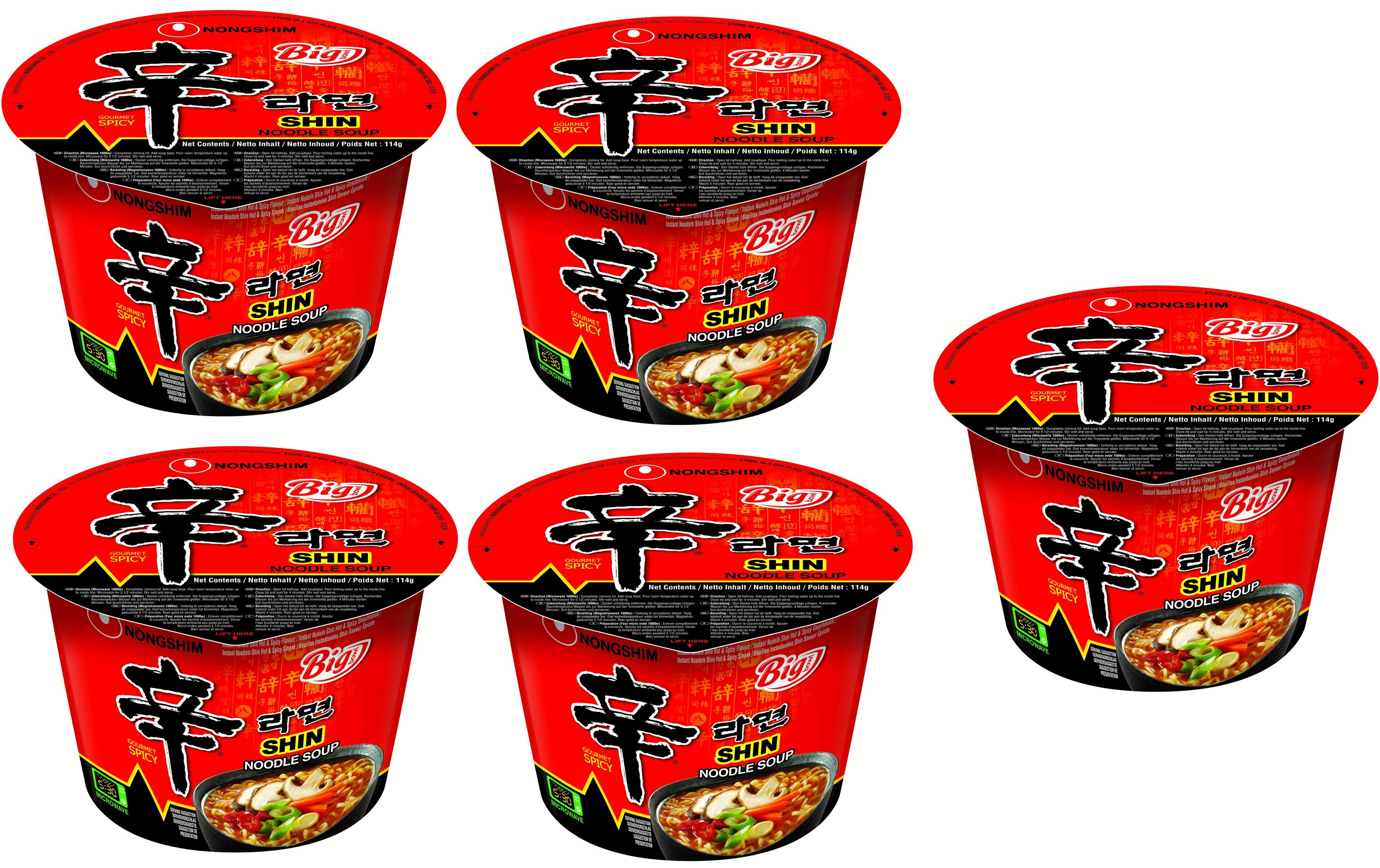 Nongshim Shins Big Cup KIT 5x114g