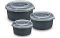 GOURMETmaxx Mikrowellendosen S/M/L 650/1000/1800ml für Mikrowelle Behälter