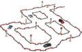 Spielset Strassenbau FlexiRoads Zäune, Schilder und Pilonen