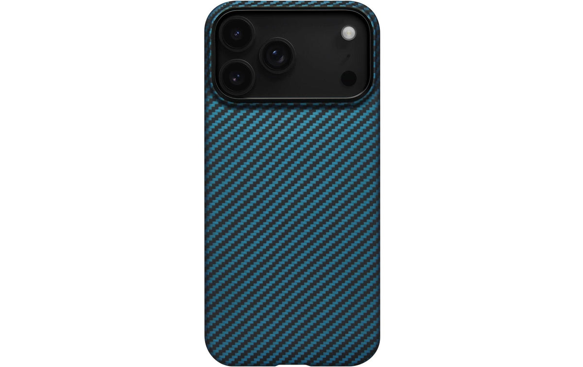 Pitaka Aramid Case Ultra-Slim iPhone 17 Pro Max, Blue/Grey, MagSafe