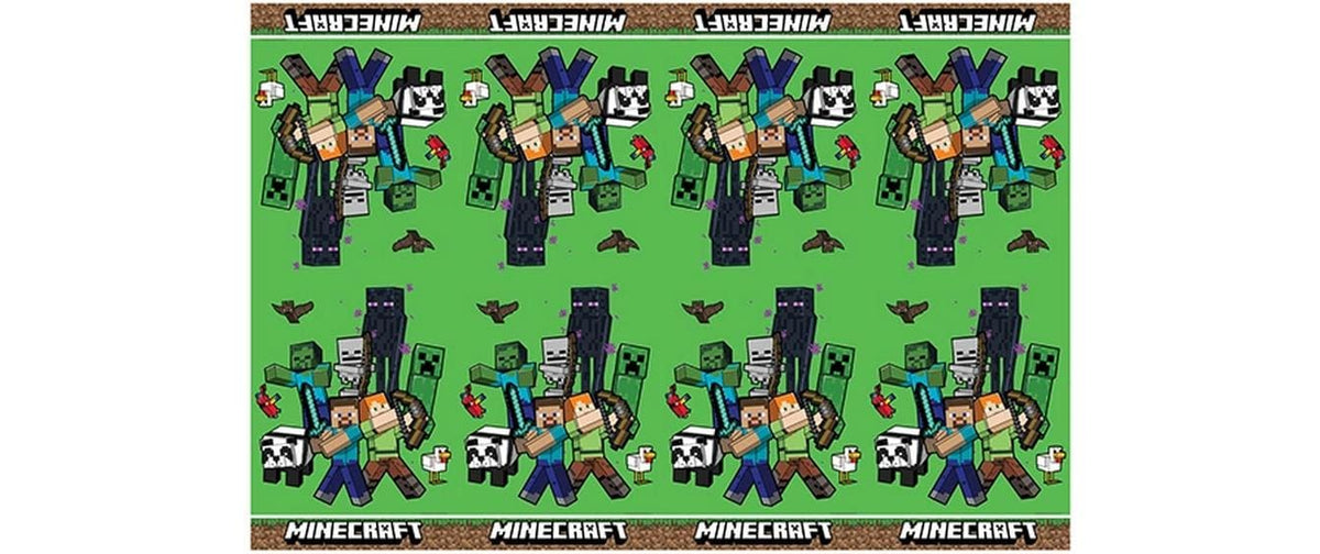 Fiesta Tischdecke Minecraft 120 x 180 cm, 1 Stk, Plastik