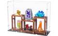 Acryl-Display LEGO 21362 Mineraliensamm Mit schwarzem Boden