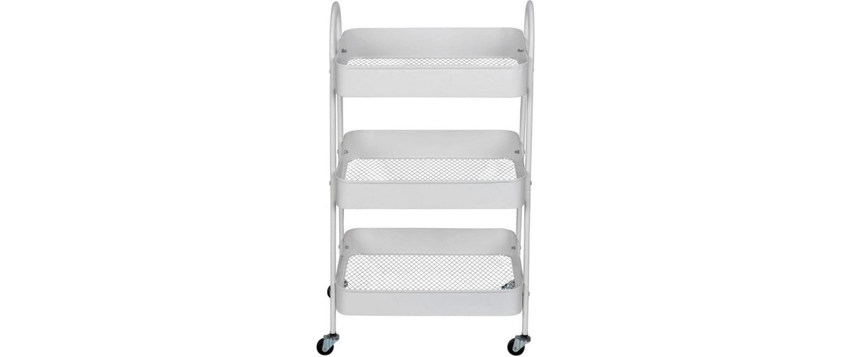 Wenko Haushalts-Badwagen Torriana Grösse: 46 x 31 x 79 cm, Weiss