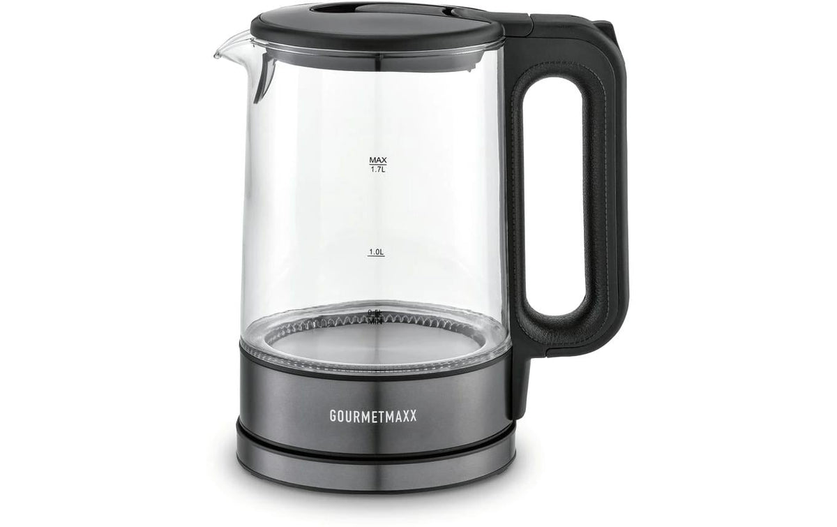 GOURMETmaxx Glas-Wasserkocher LED 2200W 1.7 Liter,