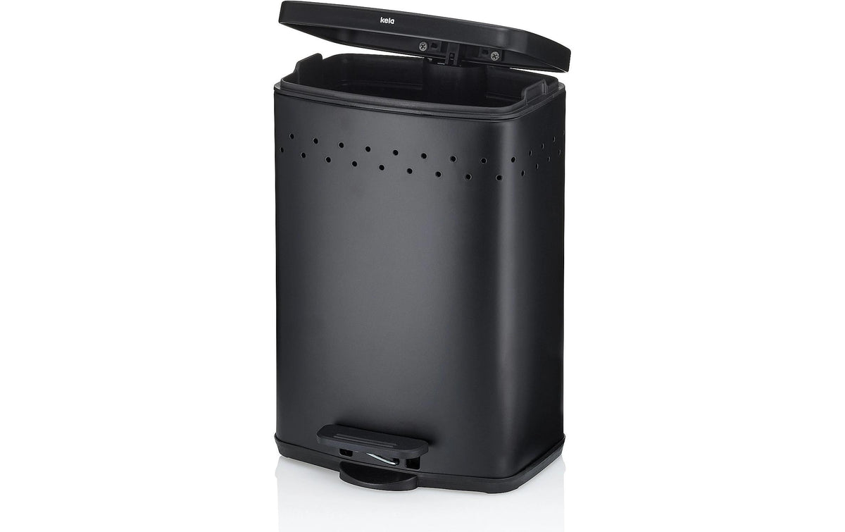 Kela Kosmetikeimer Malaga 5 Liter, Schwarz