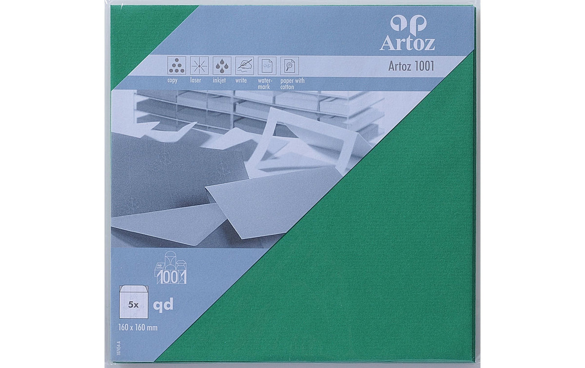 Artoz Couvert quadratisch tannengrün, 100 gm2, 5 Stück