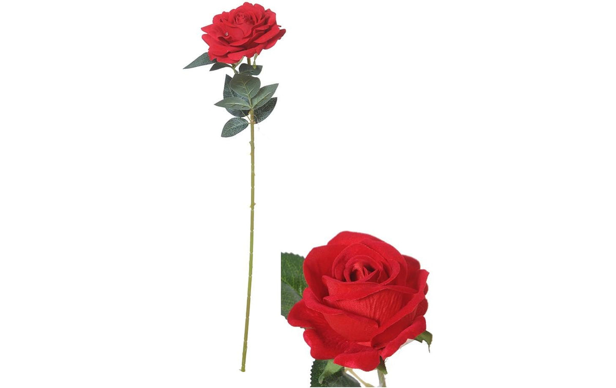Chalet Rose künstlich 74cm 74cm rot