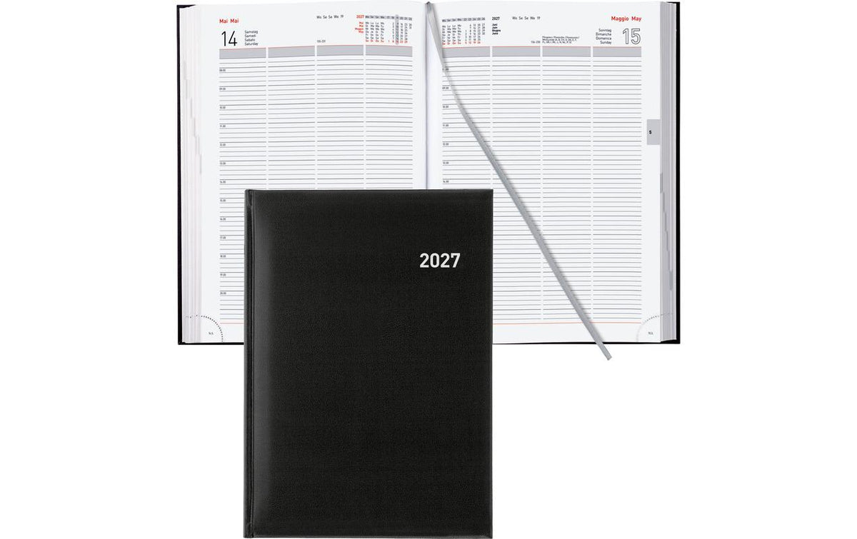 Biella Geschäftsagenda 2027 Quattro 21 x 29.7 cm,  408 Seiten, 1 Tag pro S.
