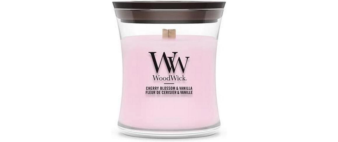 Woodwick Cherry Blossom & Vanilla Mini Jar