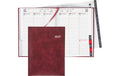 Biella Geschäftsagenda 2027 Orario weinrot 17.8 x 23.5 cm, 144 Seiten,  1 Wo auf 2 S.