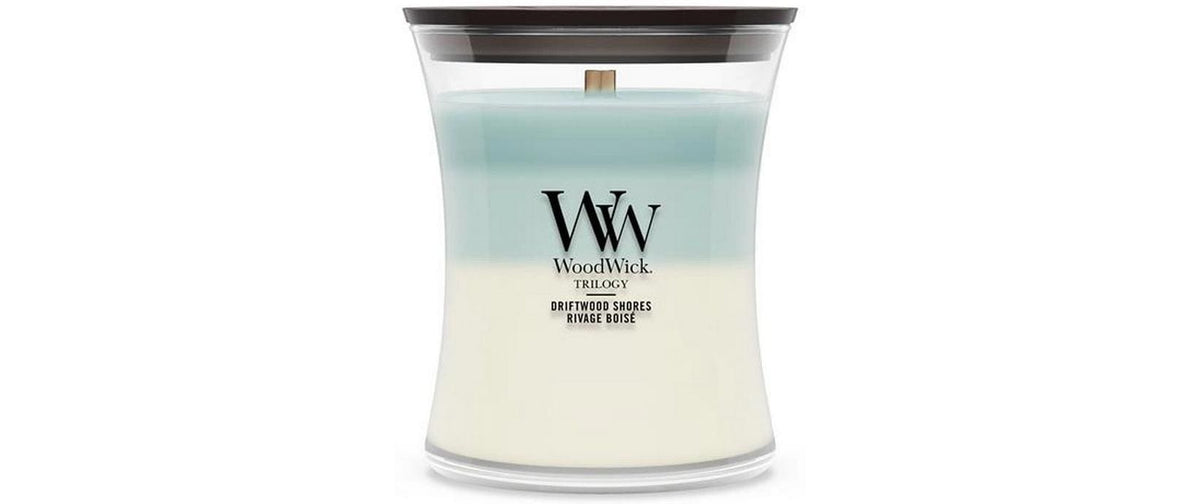 Woodwick Driftwood Shores Trilogy Medium Jar