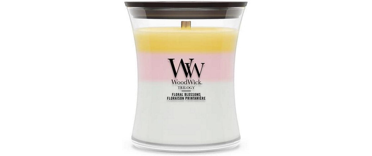Woodwick Floral Blossoms Trilogy Medium Jar