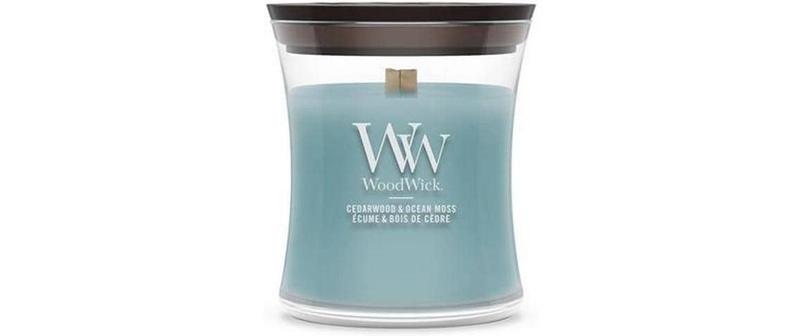 Woodwick Cedarwood & Ocean Moss Mini Jar