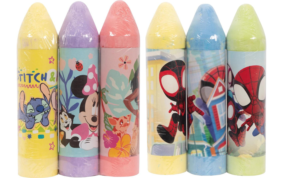 Strassenkreide Jumbo Disney (6) Assortiert