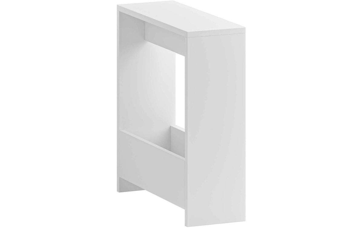 Woody Fashion Beistellstisch Simpi Weiss, 55x60x20 cm
