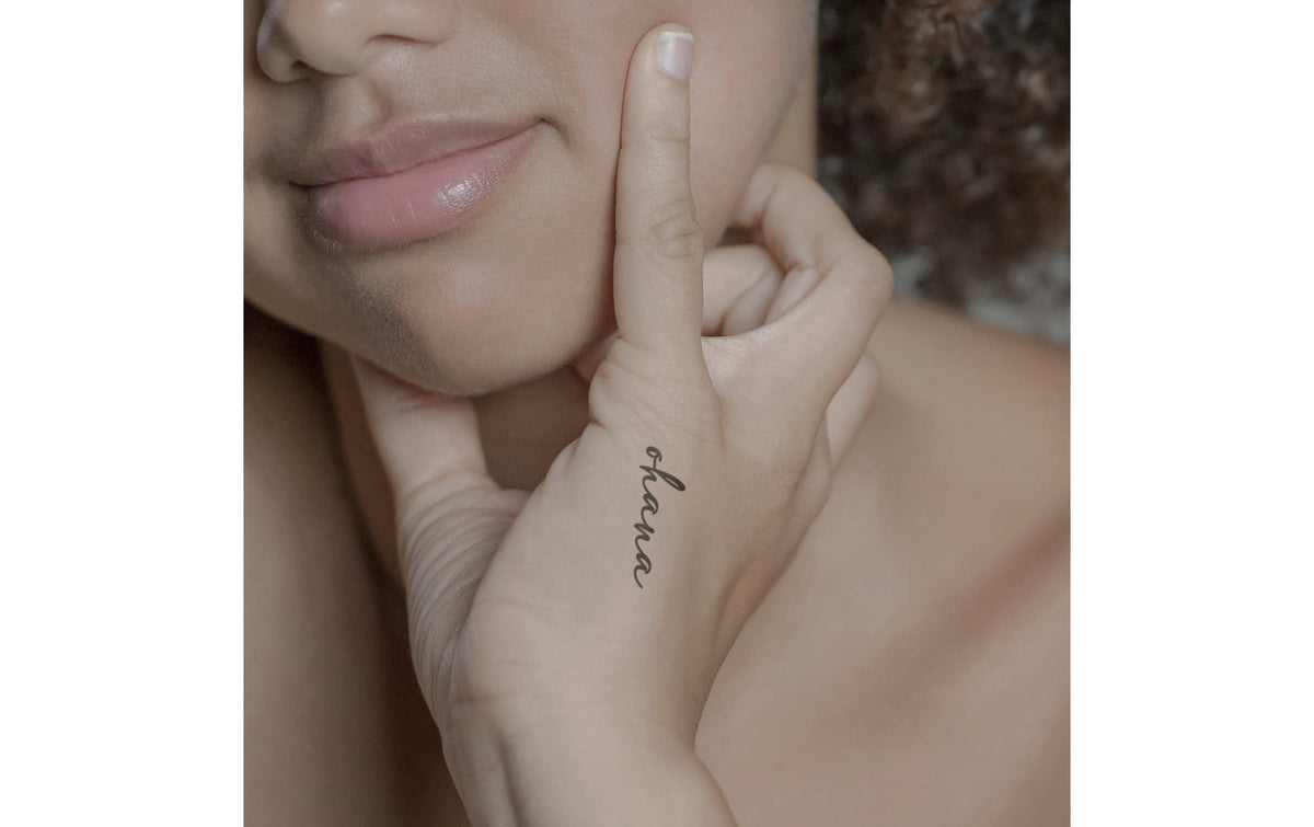 minink Tattoo Schrift Ohana Grösse: S (4.4 cm x 1.5 cm)