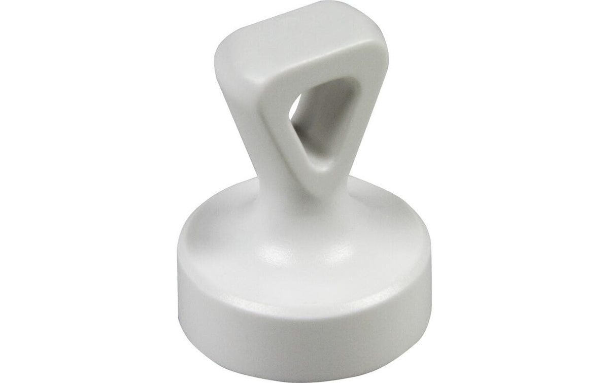 Berec Griffmagnet mit Öse, weiss, 2-er Set Kunststoff, Ø 17 mm, Neodym