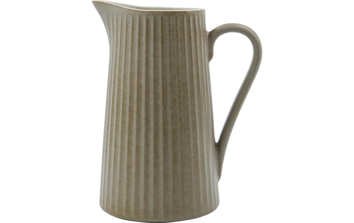 House Doctor Krug Pleat 17x12x21 cm (LxBxH), Steinzeug