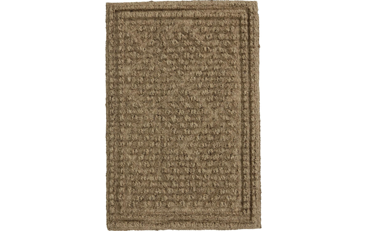 House Doctor Fussmatte Clean, Natur 60x40 cm, Rutschfest, Kokosfaser, Gummi