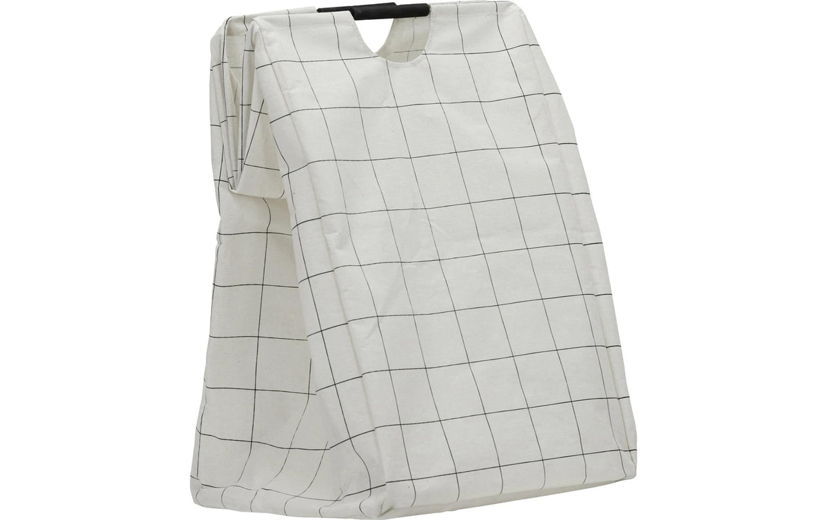 House Doctor Wäschekorb Squares, 40x40x60 cm (LxBxH),Polyester,Baumwolle,PP