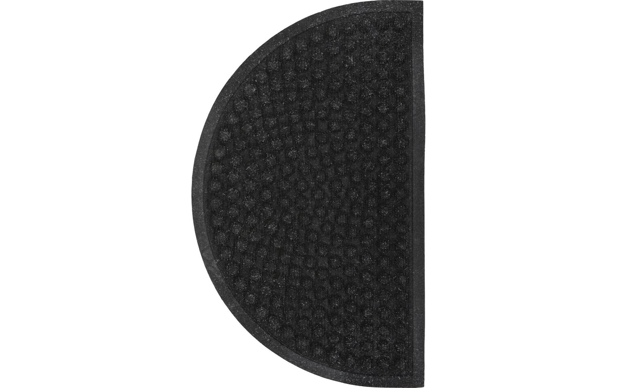 House Doctor Fussmatte Entry, Schwarz 75x45x0.8 cm (LxBxH), Rutschfest, PP, Gummi