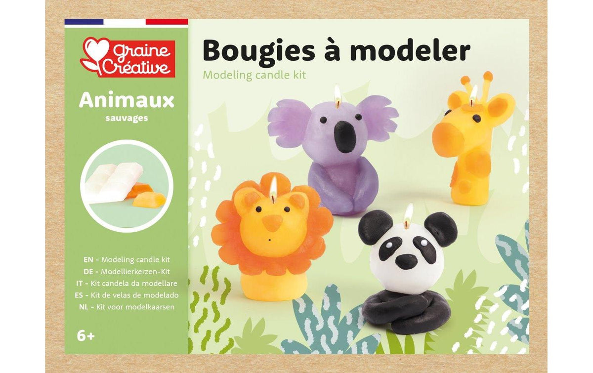 Graine Bastelset Kerzen Modellieren Wilde Tiere