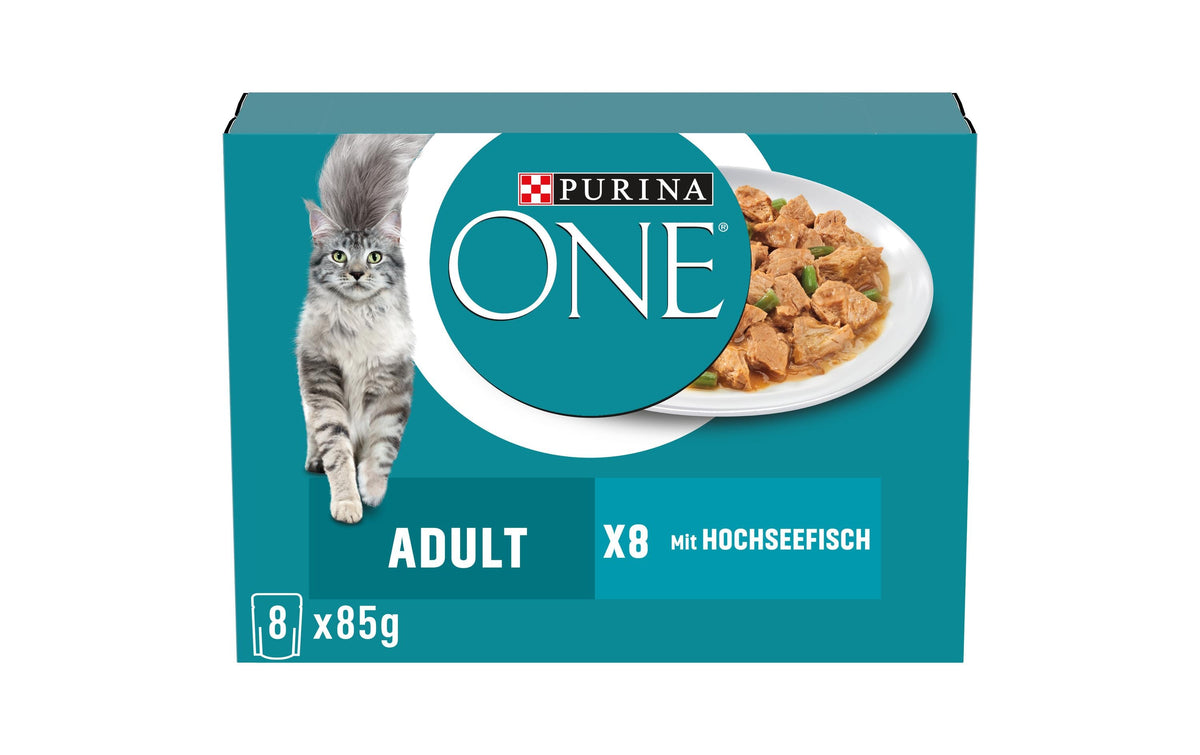 Purina ONE Adult Fisch 8x85g