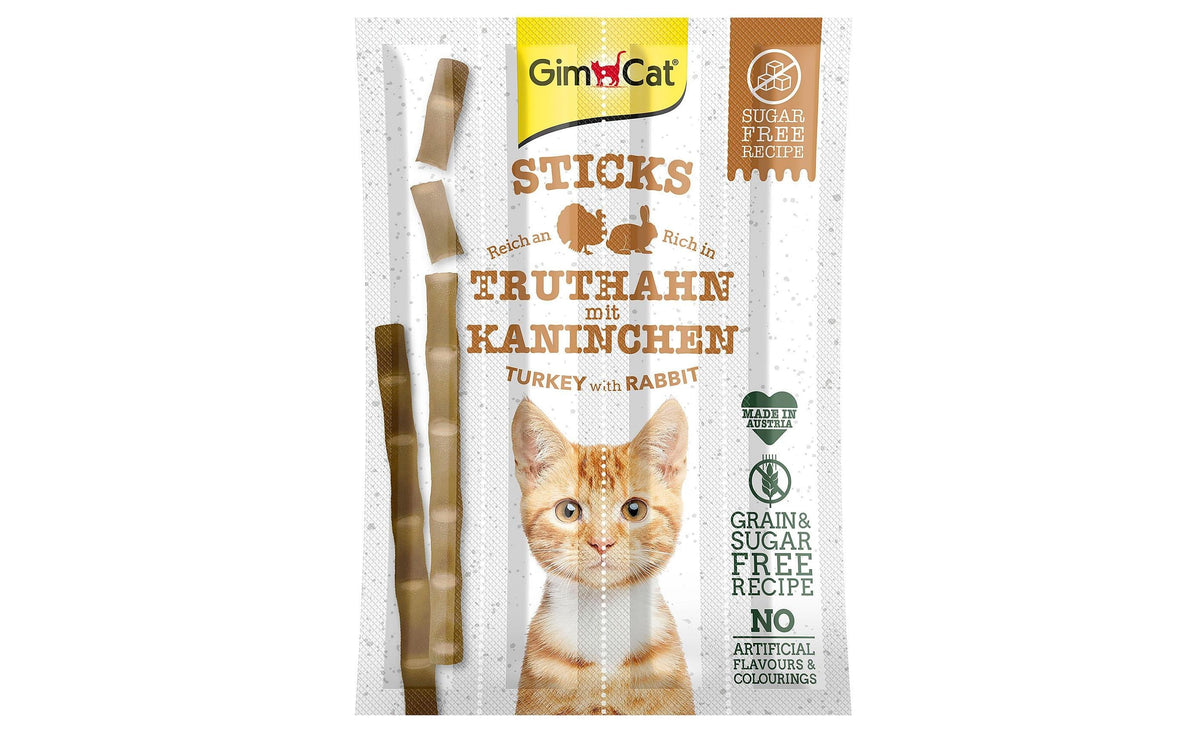 GimCat Sticks Truthahn & Kaninchen 4 Stück