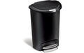 Simplehuman Treteimer, 50L Kunststoff, Schwarz