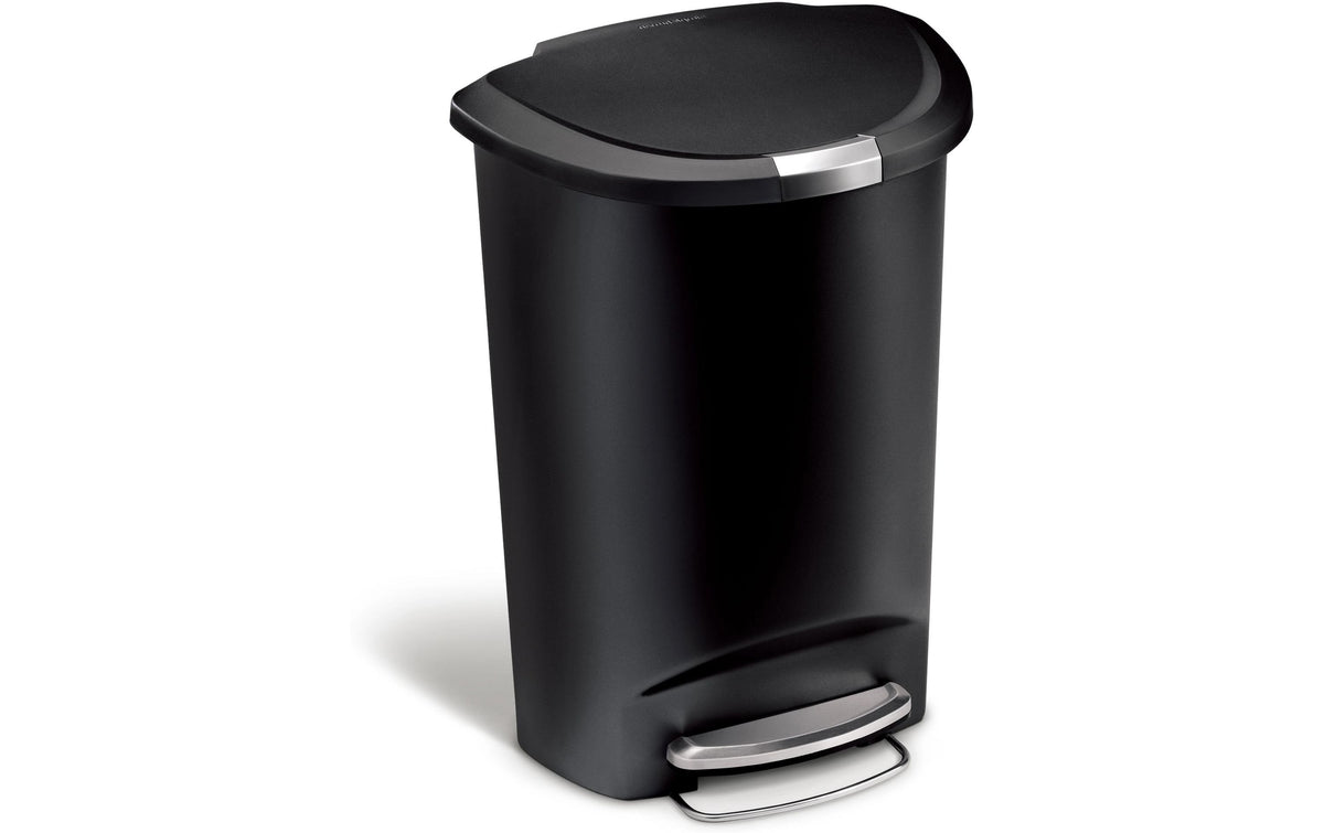 Simplehuman Treteimer, 50L Kunststoff, Schwarz