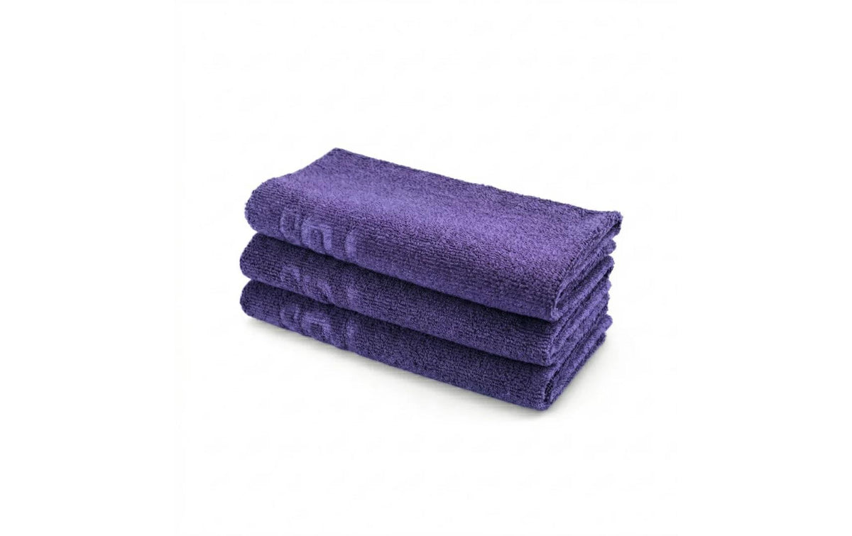3er Set Edgeless Towel 40x40cm , 350 GSM , Violett