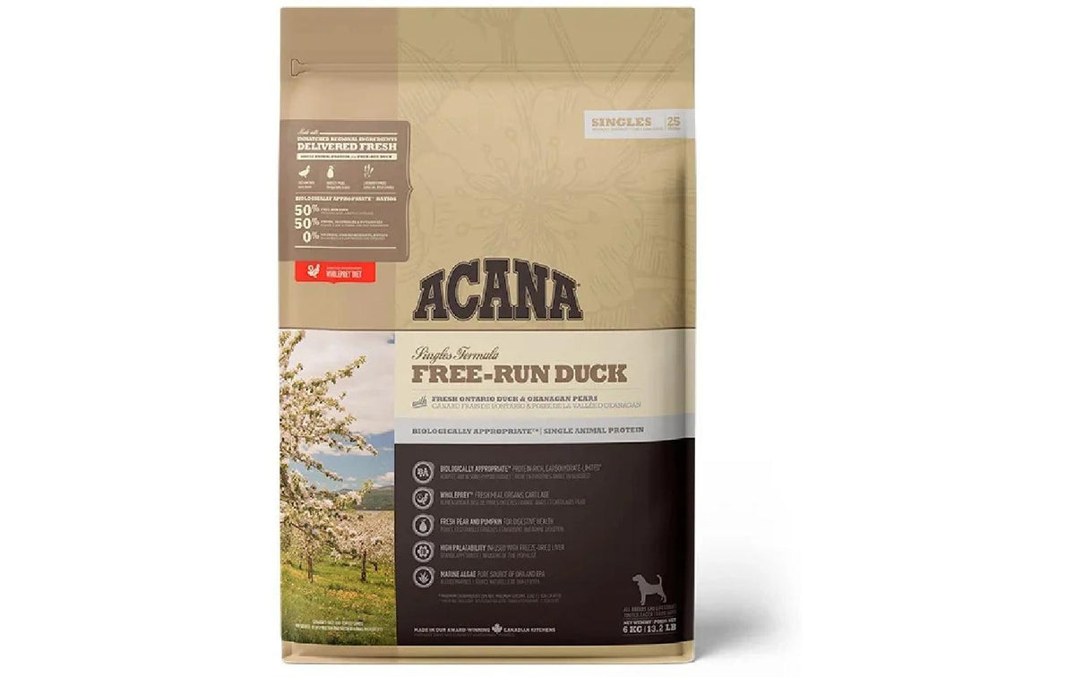 Acana Dog TF Singles Free Run Duck 6 Kg