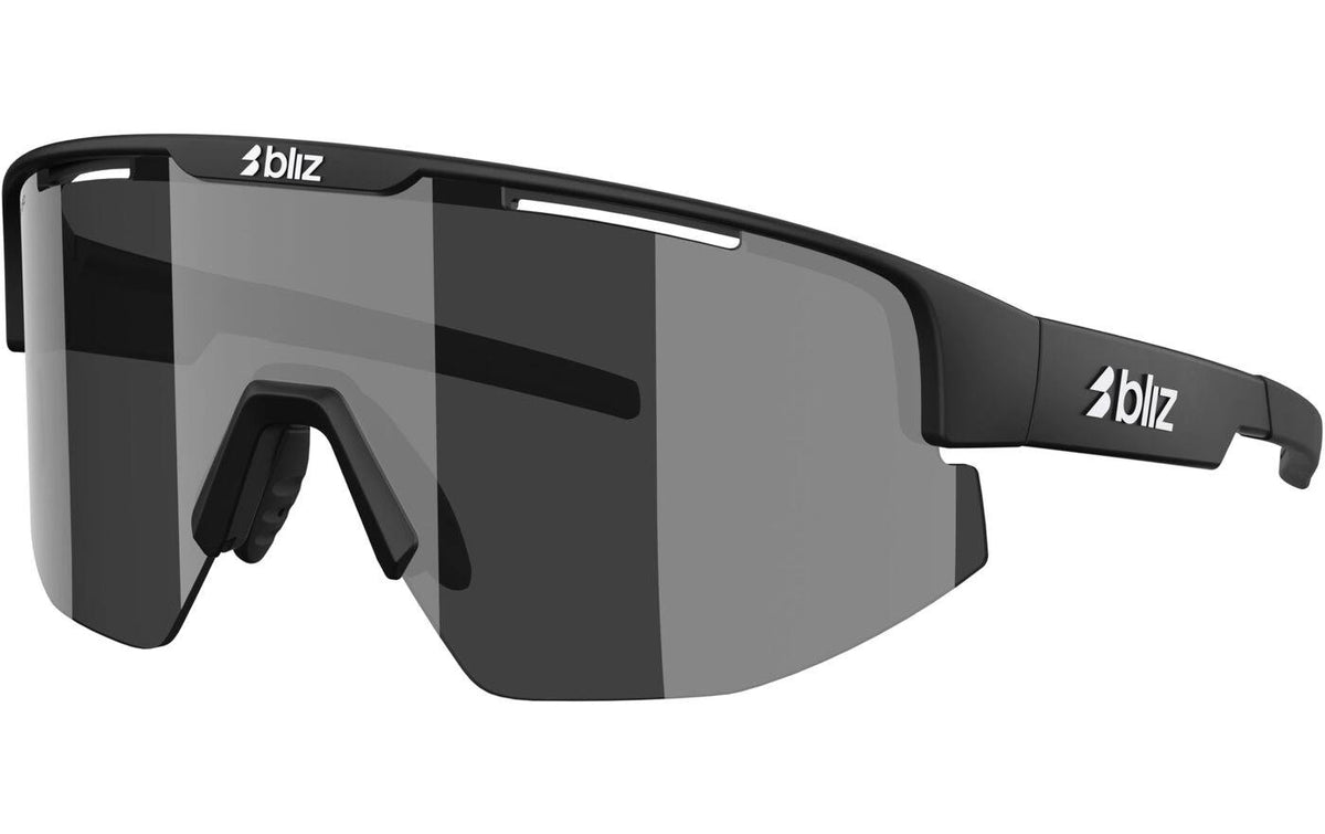 BLIZ MATRIX, MATTE BLACK Sportbrille, Lens Smoke w silver mirror