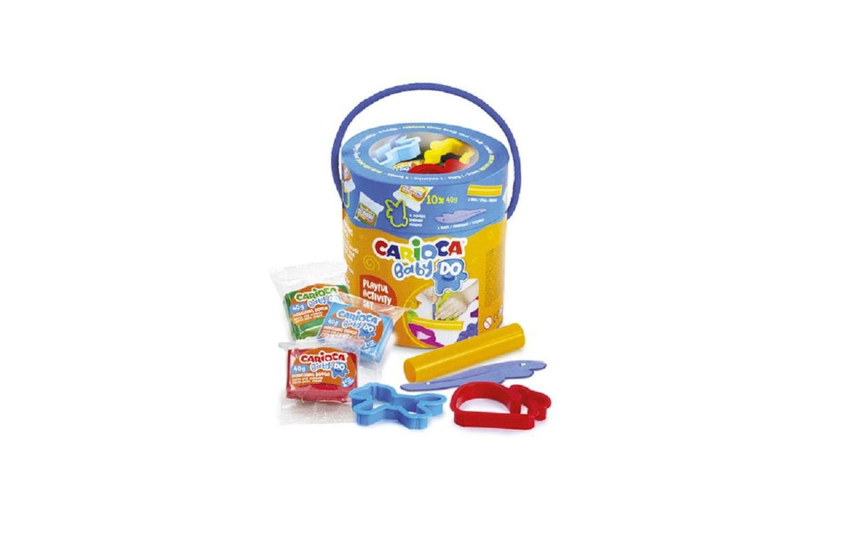 Carioca Baby Do Modellierknete 3+ Set Set Knete 10x40gr, Formen, Messer, Walze