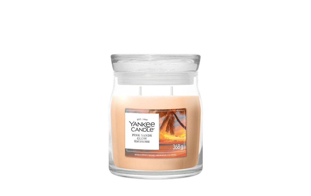 Yankee Candle Pink Sands Glow Signature Medium Jar