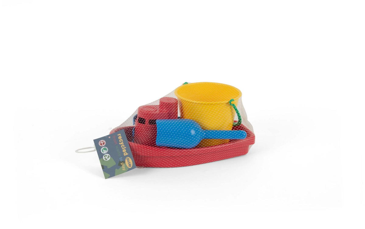 CLASSIC RECYCELTES ROT BOOT-SET IM NETZ 4 TEILE