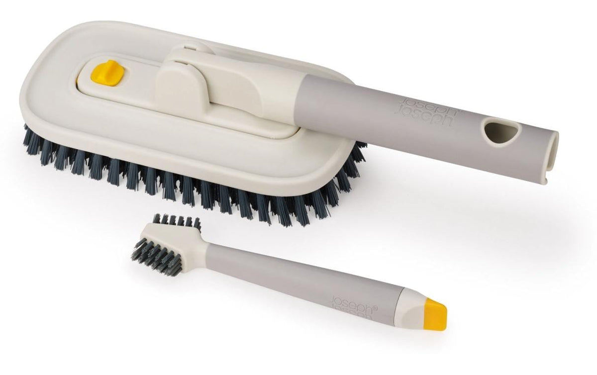 Joseph Joseph CleanTech Reinigungsset Bürsten, light stone