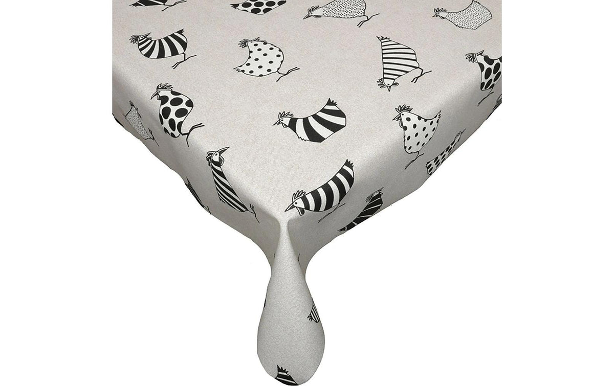 Hubatka Tischdecke Megaline beschichtet Hühner, 140x220, Print-Dessins