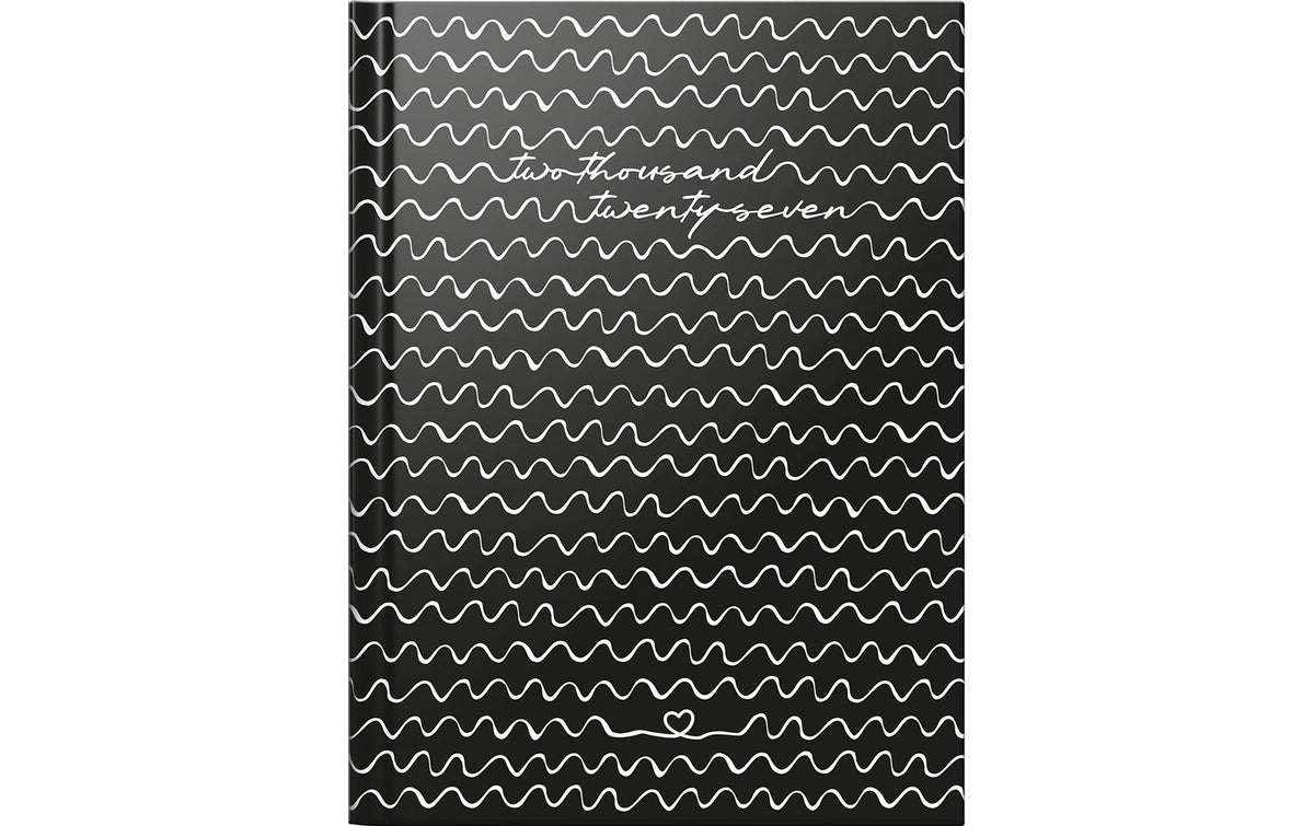 rido/idé  Wochenagenda Design Line 2027 1W/2S, 120x160mm, deutsch, Waves