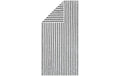 Cawö Duschtuch Black&White schwarz  80 x 150