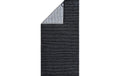 Cawö Duschtuch Black&White schwarz  80 x 150