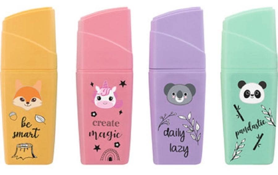 Eberhard F. Mini Highlighter Mini Animal 4 Stück