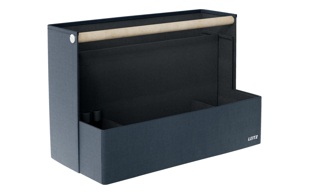 Leitz Ergo Schreibtisch-Organizer mit Griff aus Stoff, samtgrau