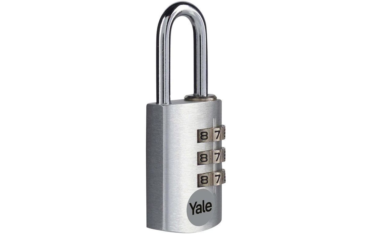 Zahlenschloss Aluminium YE3CB silber 20/21