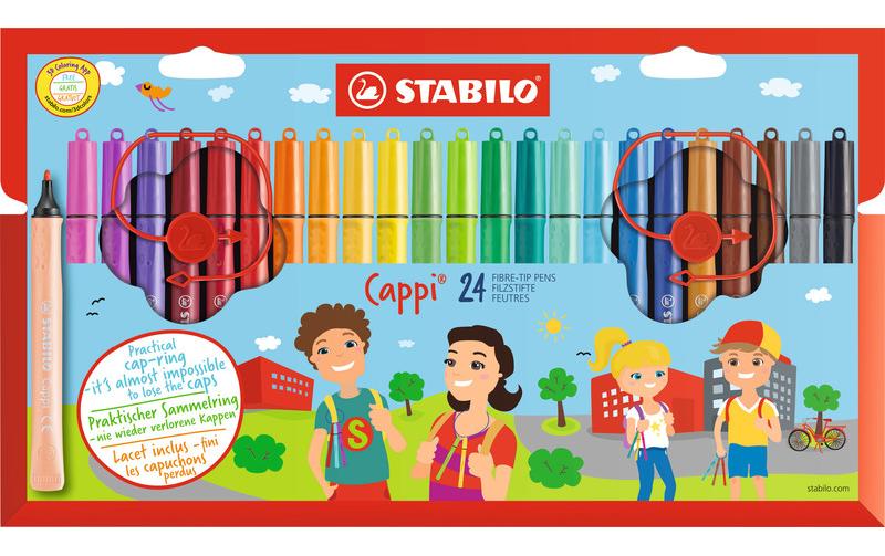 STABILO Cappi Fasermaler 24er Etui