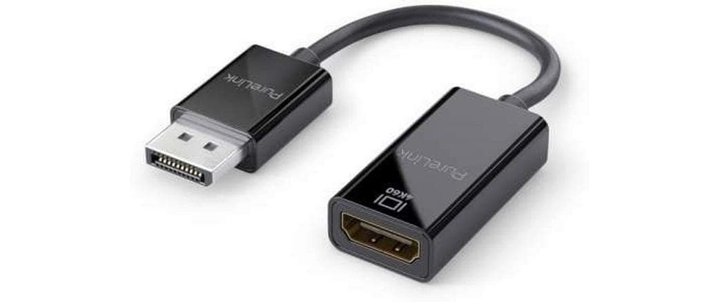 PureLink DisplayPort auf HDMI Adapter IS101 10cm, 4K60Hz, iSerie, schwarz
