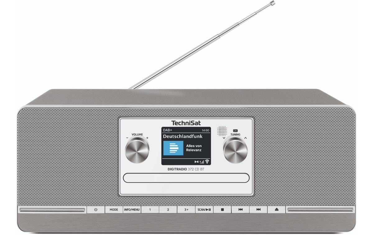 TechniSat DigitRadio 372 CD BT, silber DAB+, CD, Bluetooth